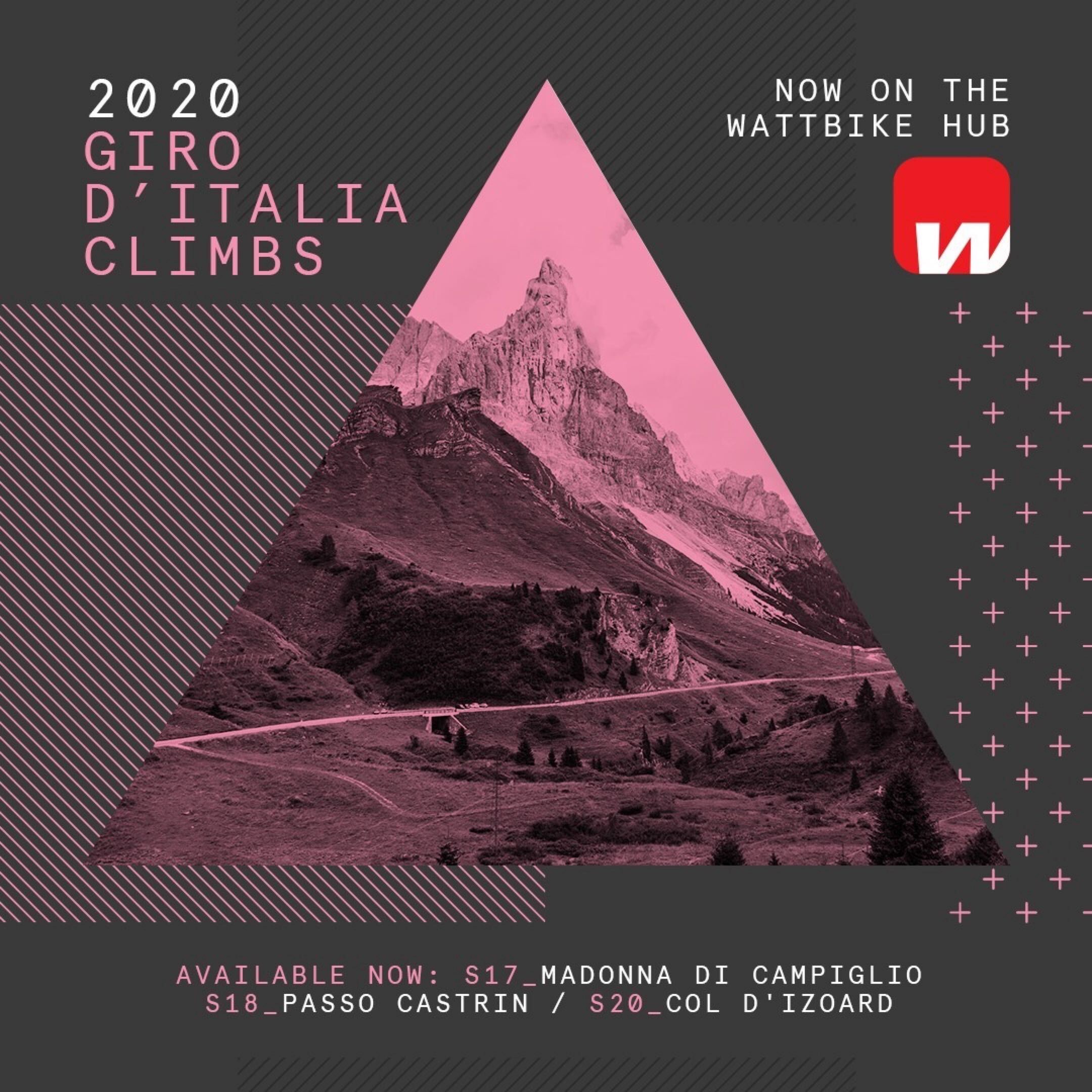 Wattbike launch 3 famous climbs from the Giro D’Italia